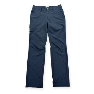 REI Pants Women's 4 Black Trail Regular Zip Cargo Lightweight Stretch Hiking